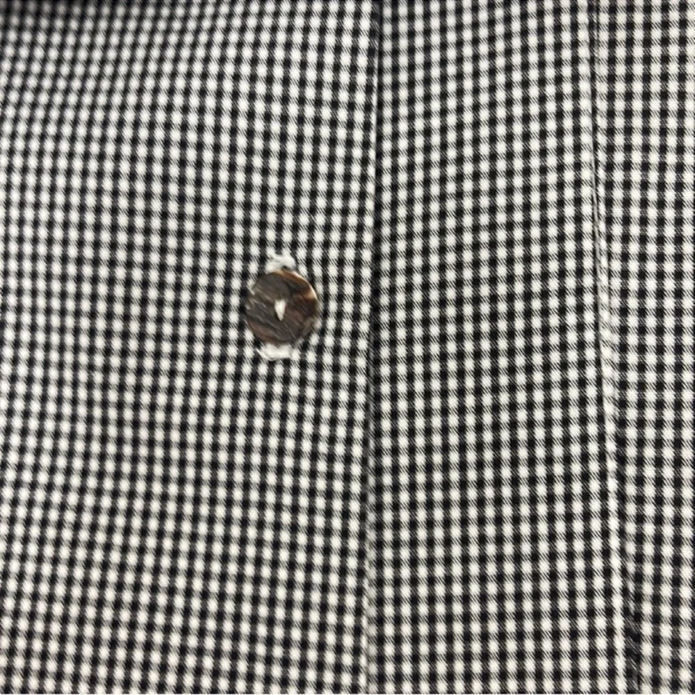Vitamin A Black and White Gingham Button-Down Shirt - Picture 3 of 7